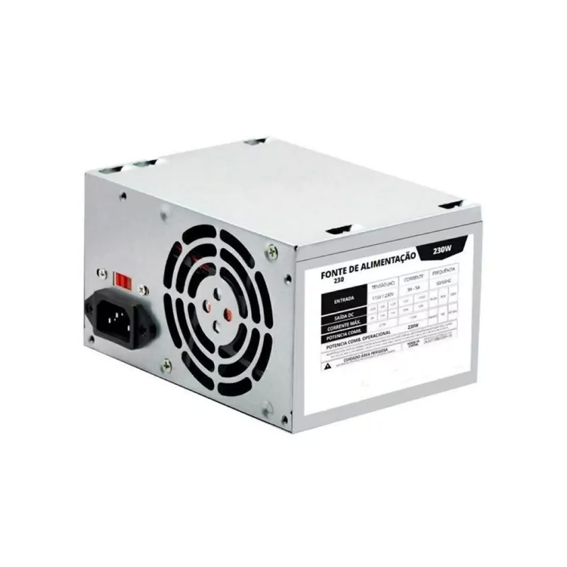Fonte ATX 20/24 Pinos 230W Real 66703 c/ cabo TCN