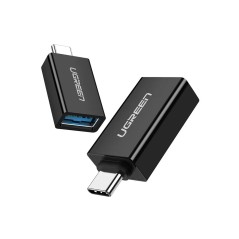 Adaptador USB-A 3.0 para USB-C 3.1 - US173 Preto Ugreen