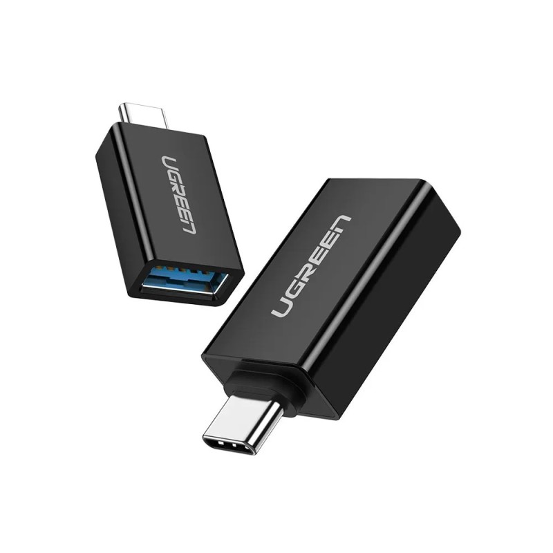 Adaptador USB-A 3.0 para USB-C 3.1 - US173 Preto Ugreen