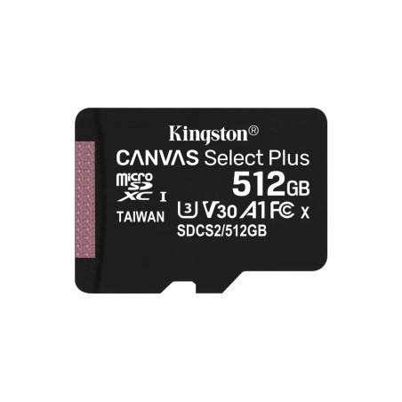 Cartão De Memória Micro SD 512GB Canvas Class 10 + Adaptador SD Kingston