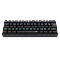 Teclado Mecânico Gamer Redragon Lakshmi LED Switch MK II K606R Preto/ Vermelho