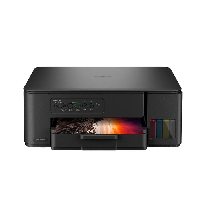 Multifuncional Brother Tanque De Tinta Wireless DCP-T430W (BTD100BK/BTD100C/BTD100M/BTD100Y) C/ Cabo