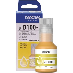 Cartucho Refil Brother BTD100Y Amarelo 48.8ml DCP-T230/ T430W/ T436W/T530DW/ T730DW/T830DW)