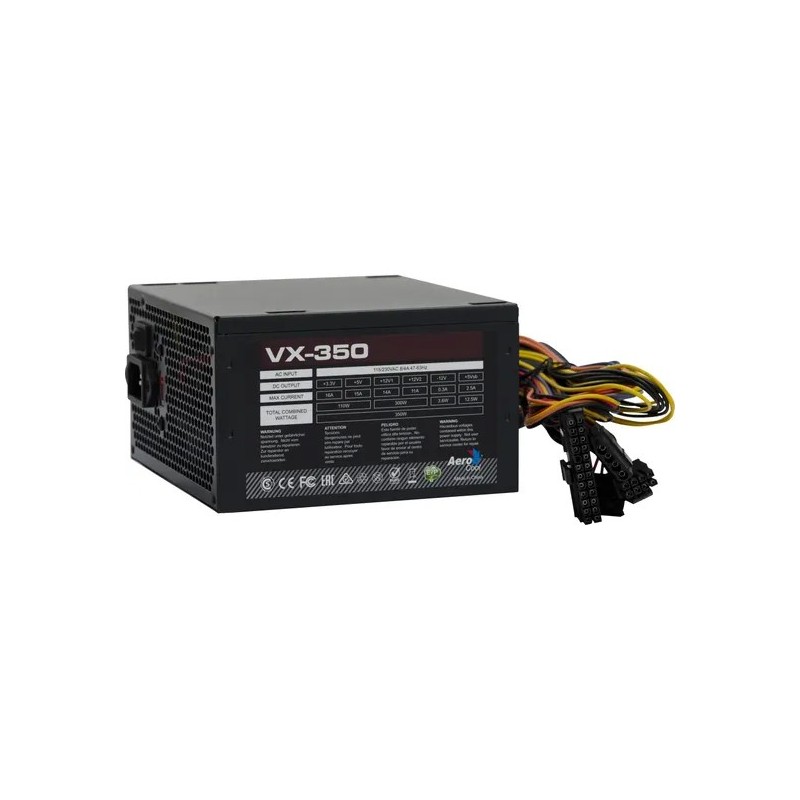 Fonte ATX 20/24 Pinos 350w Potencia Real VX-350 Stealth Aerocool s/ Cabo