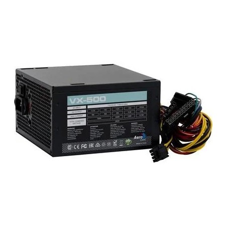 Fonte ATX 20/24 Pinos 500w Potencia Real VX-500 Stealth Aerocool s/ Cabo
