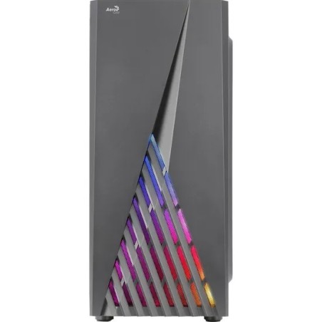 Gabinete Gamer Delta RGB Preto Lateral Vidro S/Fonte Aerocool