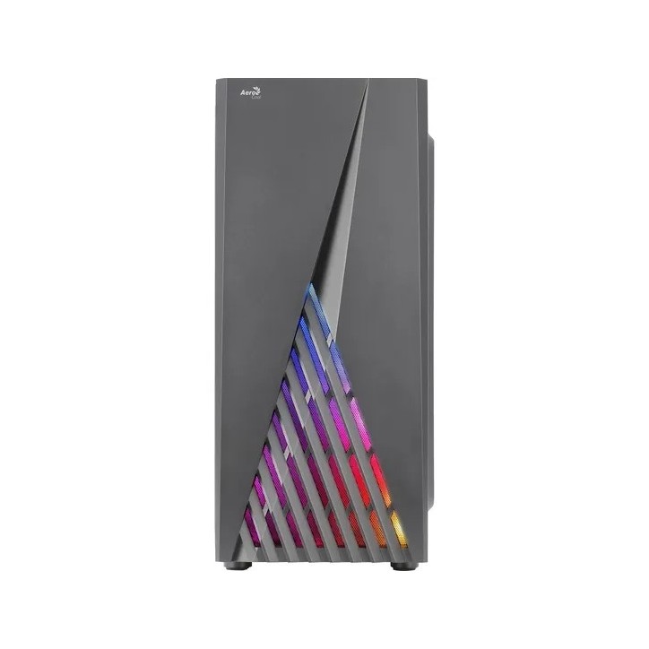 Gabinete Gamer Delta RGB Preto Lateral Vidro S/Fonte Aerocool