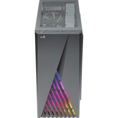 Gabinete Gamer Delta RGB Preto Lateral Vidro S/Fonte Aerocool