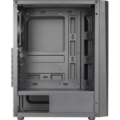 Gabinete Gamer Delta RGB Preto Lateral Vidro S/Fonte Aerocool