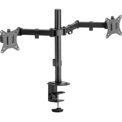 Suporte Articulado Para Dois Monitores 17"-32" FK 445S Preto Fortrek