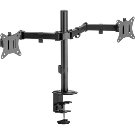 Suporte Articulado Para Dois Monitores 17"-32" FK 445S Preto Fortrek
