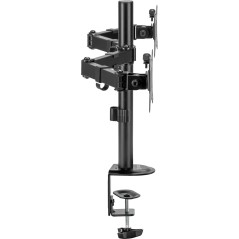 Suporte Articulado Para Dois Monitores 17"-32" FK 445S Preto Fortrek