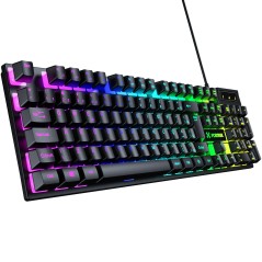 Teclado USB Gamer Fearless 100 Fullsized Preto Fortrek