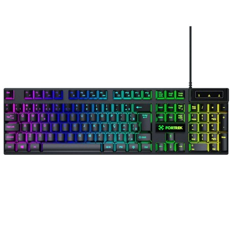 Teclado USB Gamer Fearless 100 Fullsized Preto Fortrek