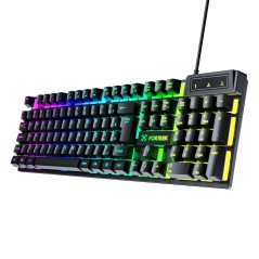 Teclado USB Gamer Fearless 100 Fullsized Preto Fortrek