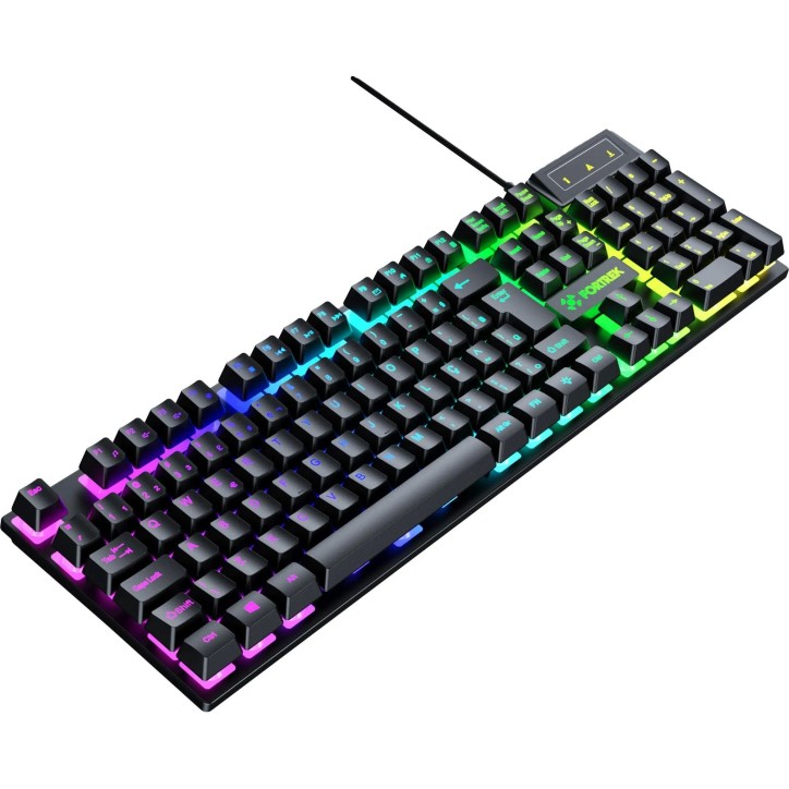 Teclado USB Gamer Fearless 100 Fullsized Preto Fortrek