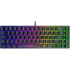 Teclado USB Gamer Fearless 65 Compact Preto Fortrek