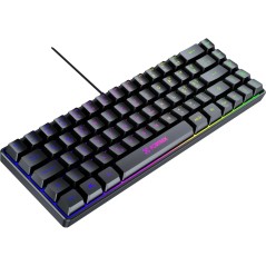 Teclado USB Gamer Fearless 65 Compact Preto Fortrek