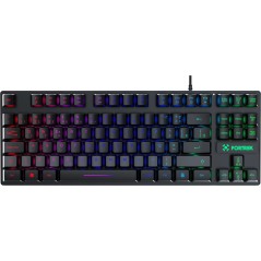 Teclado USB Gamer Fearless 80 TKL Preto Fortrek