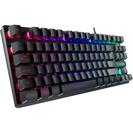 Teclado USB Gamer Fearless 80 TKL Preto Fortrek