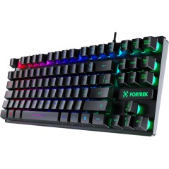 Teclado USB Gamer Fearless 80 TKL Preto Fortrek