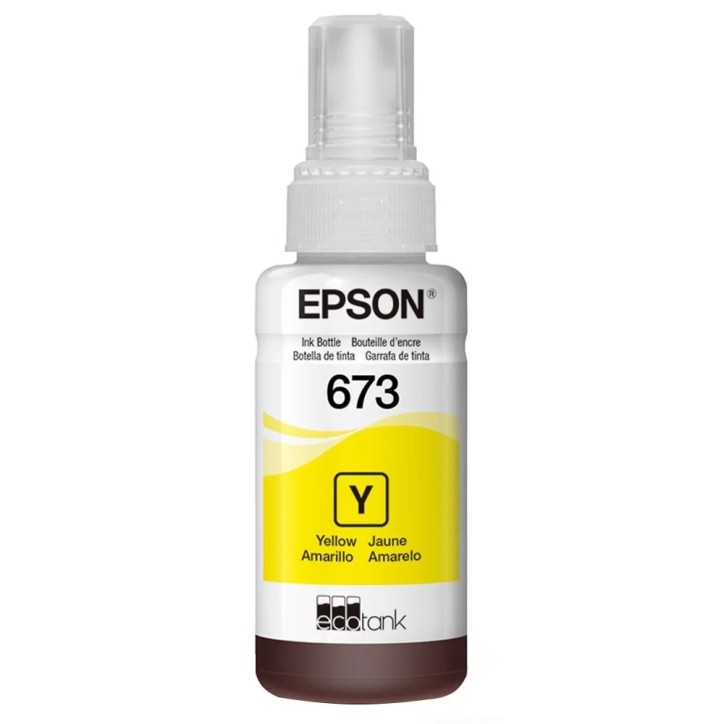 Cartucho Refil Epson 70ml T673420-Al Amarelo (L800)