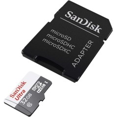 Cartão De Memória Micro SD 32GB 100Mb/s Ultra Class 10 + Adaptador SDSQUNR-032G-GN3MA Sandisk