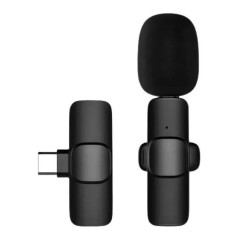 Microfone Lapela Wireless Sem Fio Android Tipo C K9