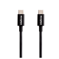 Cabo USB Tipo C X Tipo C Para Smartphone (1,2m) PVC Preto EUCC 12PP Intelbras