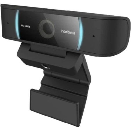 Webcam 1080p Full HD Pro Com Microfone CAM-1080p Preta Intelbras