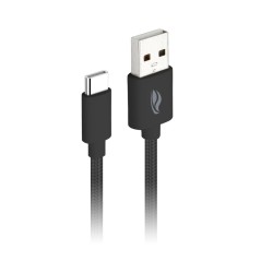Cabo USB x USB-C (1,0m) 2A Preto CB-C11BK C3Tech