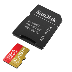 Cartão de Memória Micro SD 32GB Extreme Classe A2 SDSQXAF Sandisk