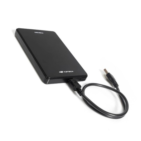 Gaveta Externa USB 2.0 Para HD 2,5" SATA Preto CH-210BK (N) C3 Tech